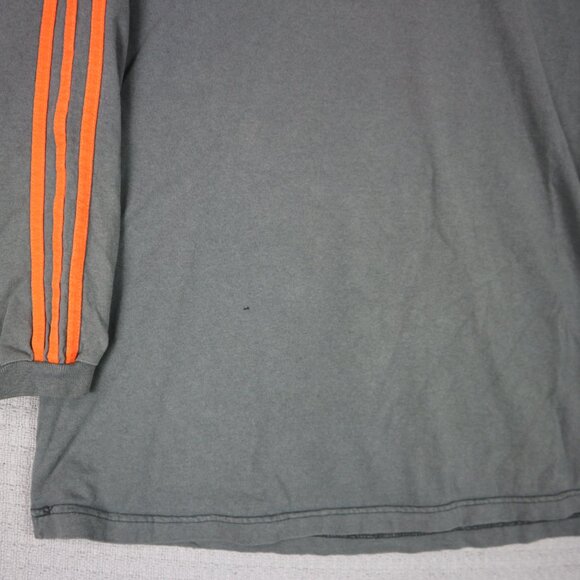 Adidas Vintage 1990s Youth Longsleeve Faded Striped Longsleeve XL - Picture 3 of 7